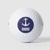 Balles De Golf Capitaine Ancre Sea Ocean Sailing (Devant)