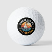 Balles De Golf Capitaine navigation tranquille en retraite (Recto)