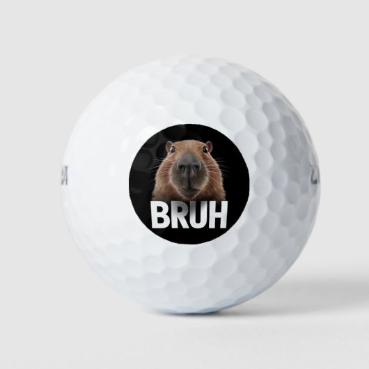 Balles De Golf Capybara Drôle Bruh  (Devant)