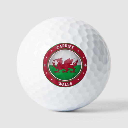Balles De Golf Cardiff Wales (Recto)