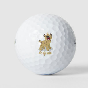 Balles De Golf Caricature amusante hyena riant illustration