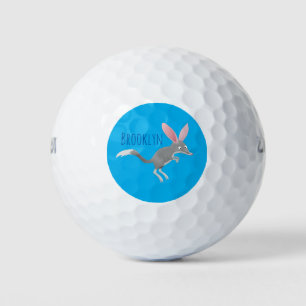 Balles De Golf Caricature de bilby australien très heureuse