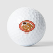 Balles De Golf Caricature de Churro (Recto)