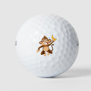 Balles De Golf Caricature de singe en colère