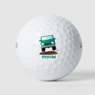 Balles De Golf Caricature de voiture 4 X4 hors route