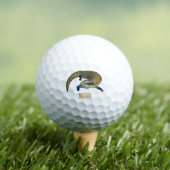 Balles De Golf Caricature en bleu (T-shirt Insitu)