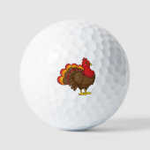 Balles De Golf Caricature mignonne Turquie (Recto)