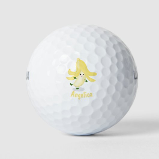 Balles De Golf Caricature sur la banane de Cute kawaii (Devant)
