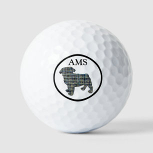 Balles De Golf Carlin chien animal de compagnie Silhouette Jaune