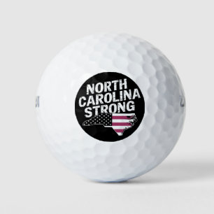 Balles De Golf Caroline du Nord forte avec le drapeau de l'État d