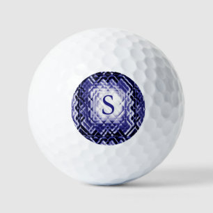 Balles De Golf Carré Dimensionnel-Marine-S