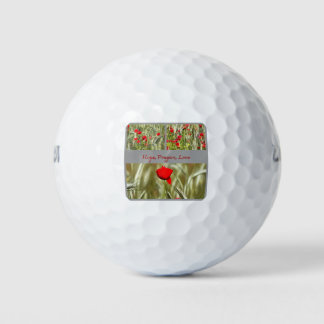 Balles De Golf Carte de condoléances Espoir Prières Amour avec Co