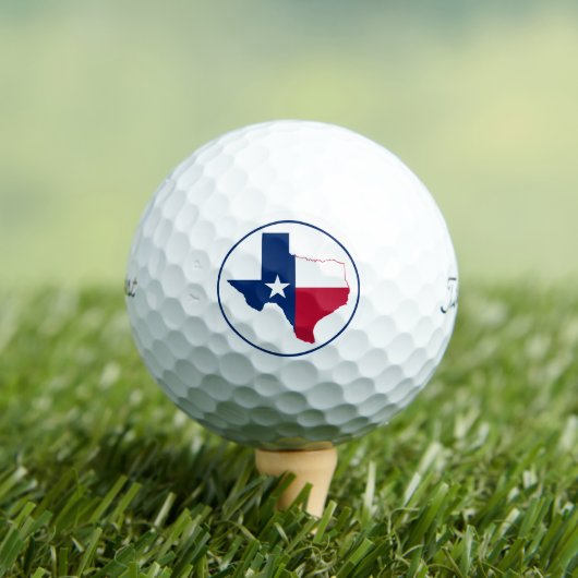 Balles De Golf carte drapeau du Texas (T-shirt Insitu)