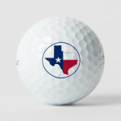 Balles De Golf carte drapeau du Texas (Recto)