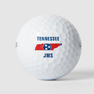 Balles De Golf Carte du drapeau du Tennessee