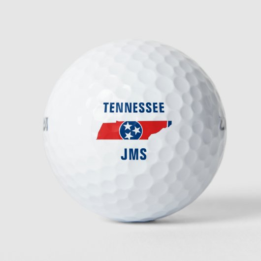 Balles De Golf Carte du drapeau du Tennessee (Devant)