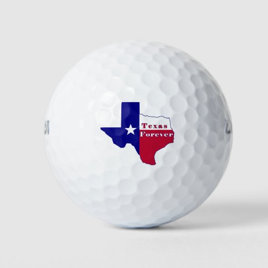 Balles De Golf Carte du drapeau Texas Forever (Devant)