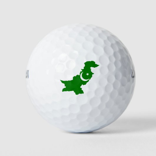 Balles De Golf Carte du Pakistan (Devant)