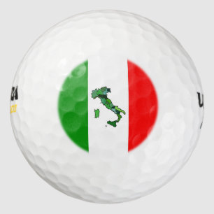 Balles De Golf Carte verte de l'Italie et drapeau italien