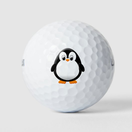Balles De Golf Carton de mignonne pingouin (Devant)