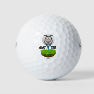 Balles De Golf Cartoon Chèvre Golf Tee