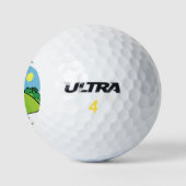 Balles De Golf Cartoon de golf Corgi Butt (Logo)