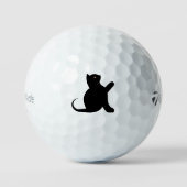 Balles De Golf Cat dit bonjour (Recto)