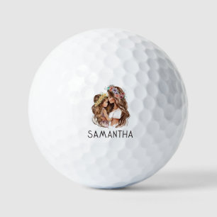 Balles De Golf Caution adorable mère et fille (9)