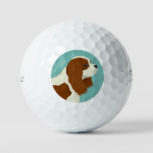 Balles De Golf Cavalier King Charles Spaniel (Recto)