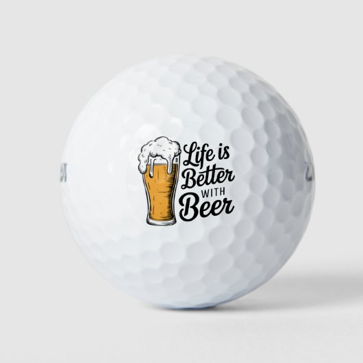 Balles De Golf Celebrating Beer (Devant)