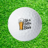 Balles De Golf Celebrating Beer