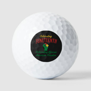 Balles De Golf Célébration de la 19ème liberté afro-américaine
