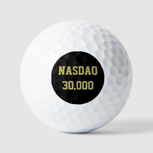 Balles De Golf Célébration du NASDAQ 30000 en Bourse (Recto)