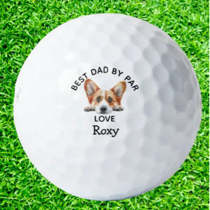Balles De Golf Célébrez papa avec le corgi parfait