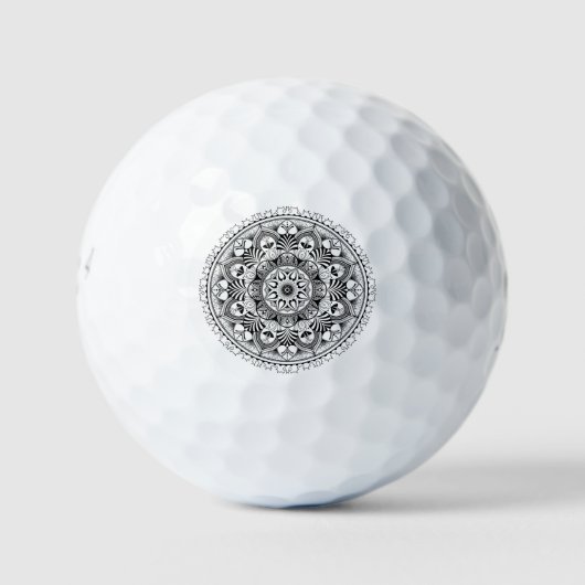 Balles De Golf Cercle Mandala (Devant)