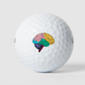 Balles De Golf Cerveau coloré (Devant)