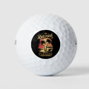 Balles De Golf C'est 5 heures partout où je suis retraité été