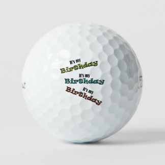Balles De Golf C'est mon anniversaire