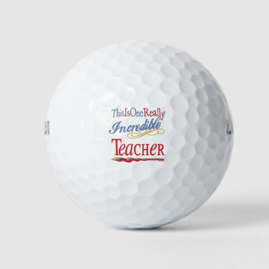 Balles De Golf C'Est Un Vraiment Incroyable Cadeau Enseignant (Devant)