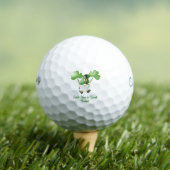 Balles De Golf Chance & Rires 'Irish You A Great Round' Cadeau Am (T-shirt Insitu)