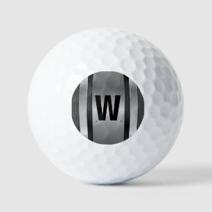 Balles De Golf Changer Initial, Silver Metallic Golf Towne