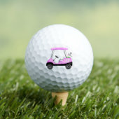 Balles De Golf Chariot de golf rose avec monogramme (T-shirt Insitu)