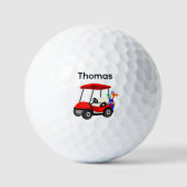 Balles De Golf Chariot de golf rouge pour garçon (Recto)