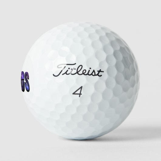Balles De Golf Charles Name Made From Nebula Clouds, (Logo)