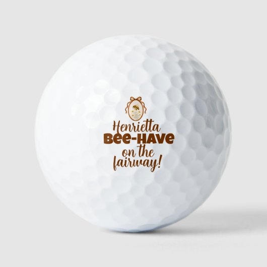 Balles de golf Charming Bee-Have Fairway (Recto)