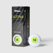 Balles De Golf Chartreuse couleur solide (Emballage)