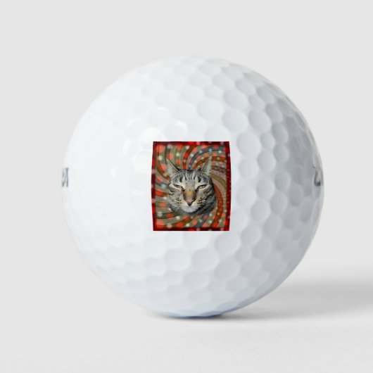 Balles De Golf Chat cool - VOUS ACCEPTEZ Votre Cadeau ! (Devant)
