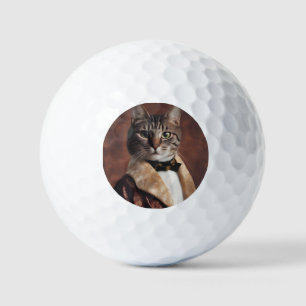 Balles De Golf Chat dans la veste à fumer