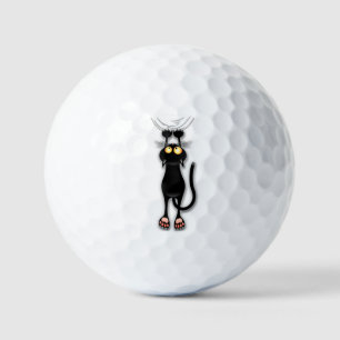 Balles De Golf Chat drôle Personnage Grattant Tissu
