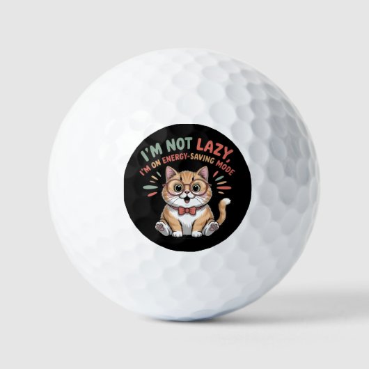 Balles De Golf Chat en mode d'économie d'énergie (Recto)